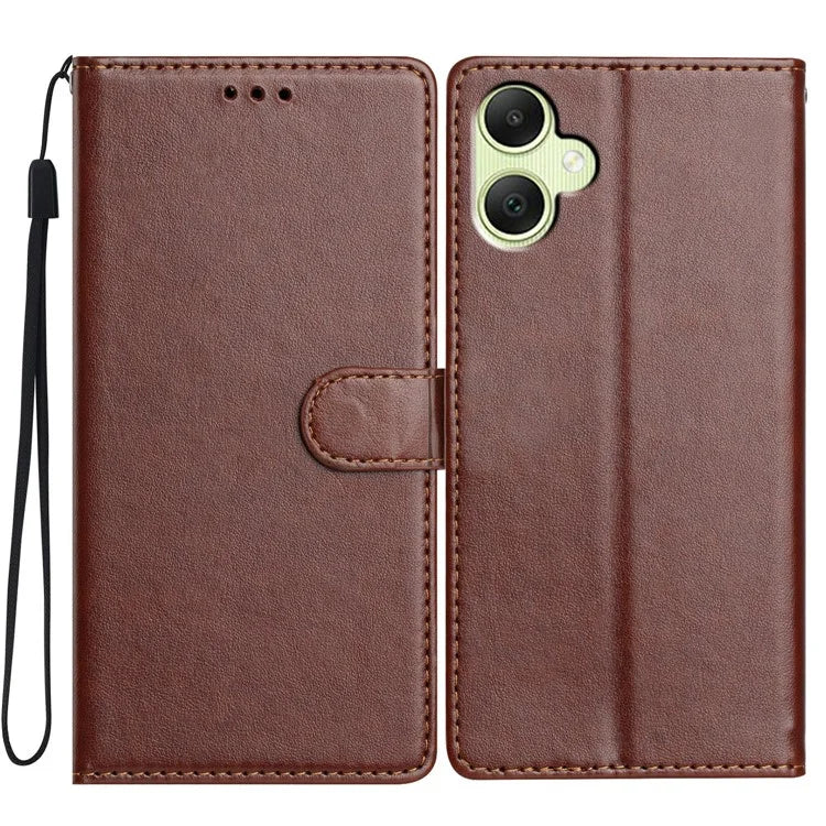For Samsung Galaxy A05 4G Leather Phone Case Wallet Stand Cover with Handy Strap