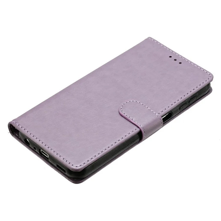 For Samsung Galaxy A24 5G  /  A24 4G (162.1 x 77.6 x 8.3mm) Leather Phone Case Wallet Stand Cover with Handy Strap