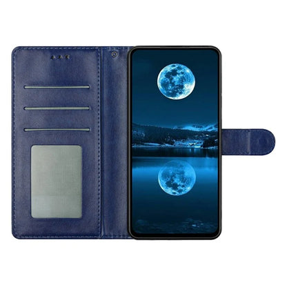 For Samsung Galaxy A24 5G  /  A24 4G (162.1 x 77.6 x 8.3mm) Leather Phone Case Wallet Stand Cover with Handy Strap