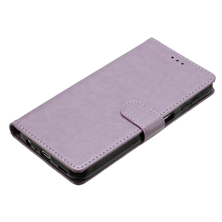 For Samsung Galaxy A25 5G (Global) (161.0 x 76.5 x 8.3mm) Leather Phone Case Wallet Stand Cover with Handy Strap