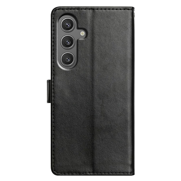 For Samsung Galaxy A55 5G Leather Phone Case Wallet Stand Cover with Handy Strap