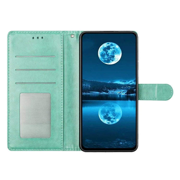 For Samsung Galaxy A35 5G Leather Phone Case Wallet Stand Cover with Handy Strap