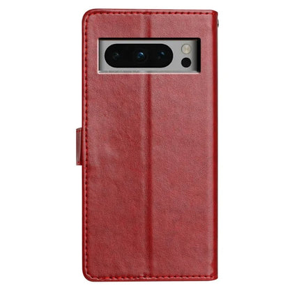 For Google Pixel 8 Pro Leather Phone Case Wallet Stand Cover with Handy Strap