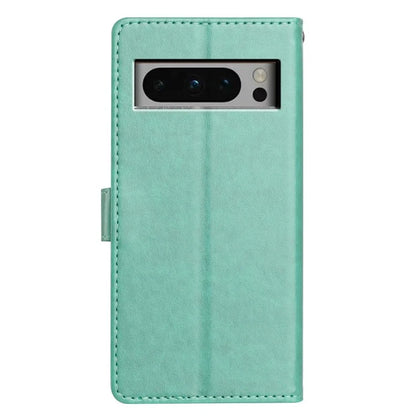 For Google Pixel 8 Pro Leather Phone Case Wallet Stand Cover with Handy Strap