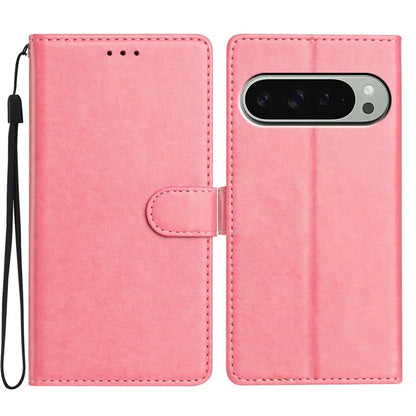 For Google Pixel 9 Pro XL Leather Phone Case Wallet Stand Cover with Handy Strap