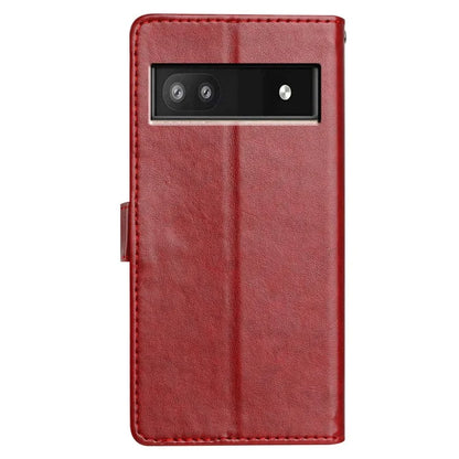For Google Pixel 8a Leather Phone Case Wallet Stand Cover with Handy Strap
