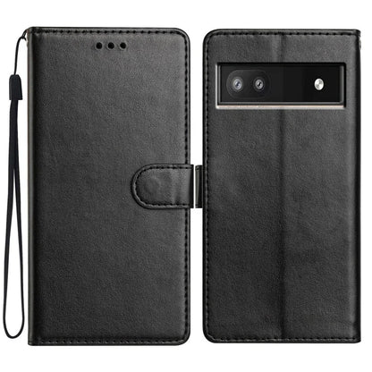 For Google Pixel 8a Leather Phone Case Wallet Stand Cover with Handy Strap