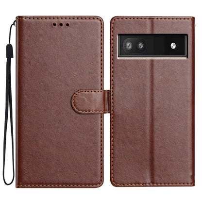 For Google Pixel 8a Leather Phone Case Wallet Stand Cover with Handy Strap