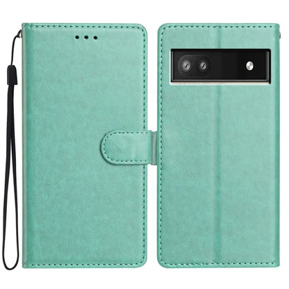 For Google Pixel 8a Leather Phone Case Wallet Stand Cover with Handy Strap