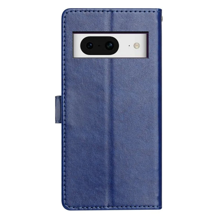 For Google Pixel 8 Leather Phone Case Wallet Stand Cover with Handy Strap