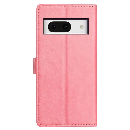 For Google Pixel 8 Leather Phone Case Wallet Stand Cover with Handy Strap