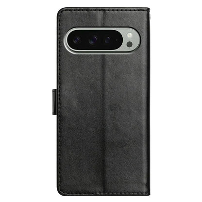 For Google Pixel 9 Pro  /  Pixel 9 Leather Phone Case Wallet Stand Cover with Handy Strap