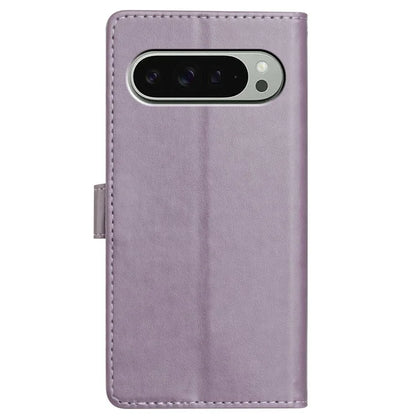 For Google Pixel 9 Pro  /  Pixel 9 Leather Phone Case Wallet Stand Cover with Handy Strap