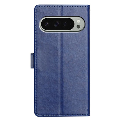 For Google Pixel 9 Pro  /  Pixel 9 Leather Phone Case Wallet Stand Cover with Handy Strap