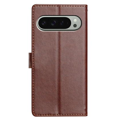 For Google Pixel 9 Pro  /  Pixel 9 Leather Phone Case Wallet Stand Cover with Handy Strap