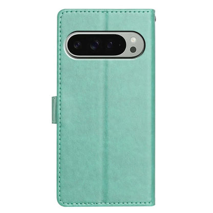 For Google Pixel 9 Pro  /  Pixel 9 Leather Phone Case Wallet Stand Cover with Handy Strap