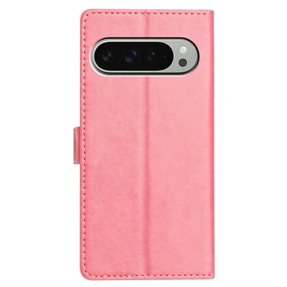 For Google Pixel 9 Pro  /  Pixel 9 Leather Phone Case Wallet Stand Cover with Handy Strap