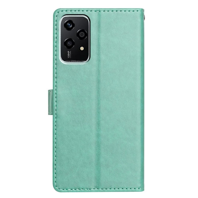 For Honor 200 Lite Leather Phone Case Wallet Stand Cover with Handy Strap