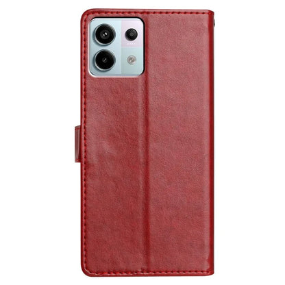 For Xiaomi Redmi Note 13 Pro 5G  /  Poco X6 5G Leather Phone Case Wallet Stand Cover with Handy Strap