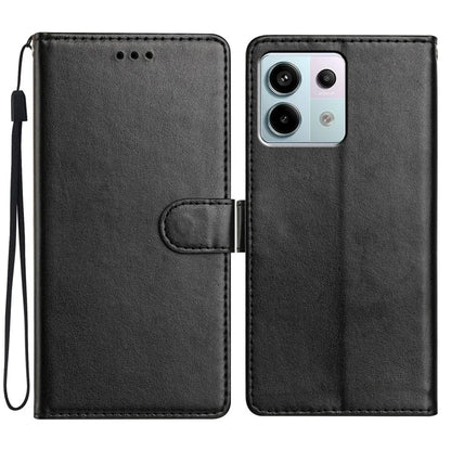 For Xiaomi Redmi Note 13 Pro 5G  /  Poco X6 5G Leather Phone Case Wallet Stand Cover with Handy Strap