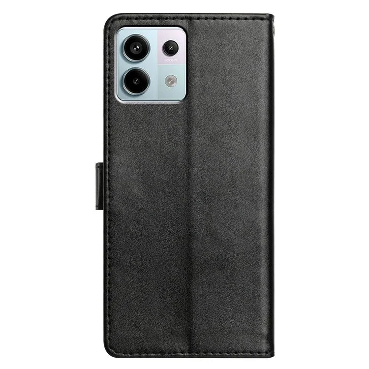 For Xiaomi Redmi Note 13 Pro 5G  /  Poco X6 5G Leather Phone Case Wallet Stand Cover with Handy Strap