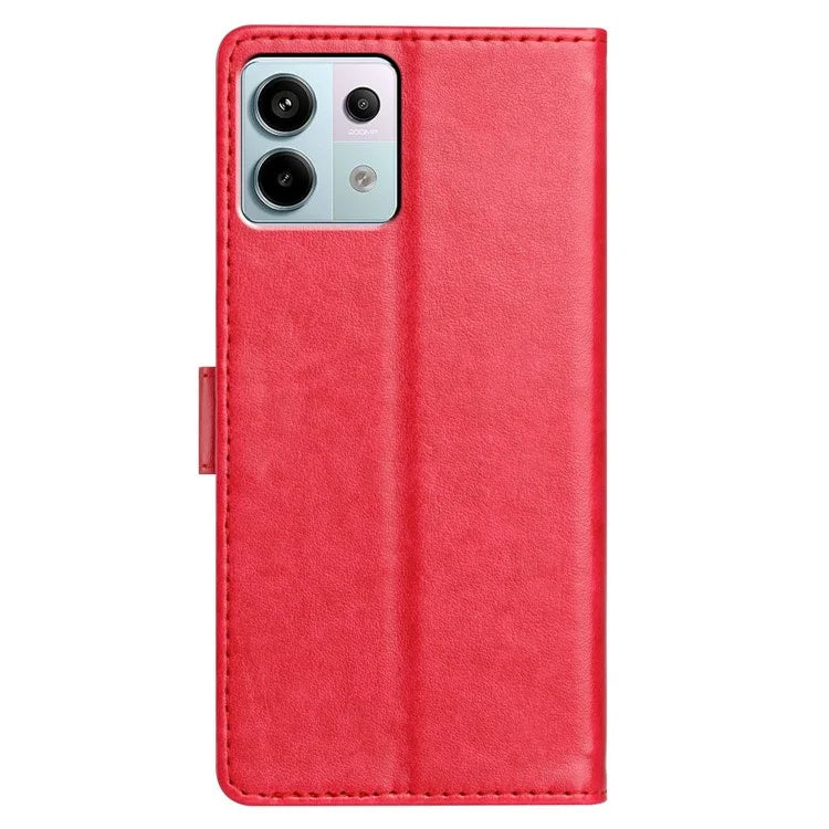 For Xiaomi Redmi Note 13 Pro 5G  /  Poco X6 5G Leather Phone Case Wallet Stand Cover with Handy Strap