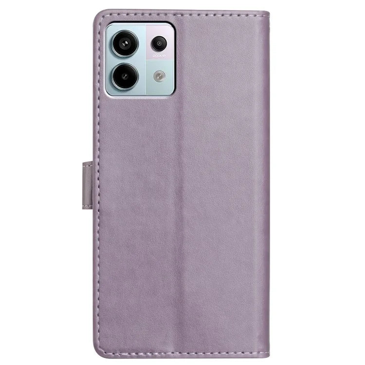 For Xiaomi Redmi Note 13 Pro 5G  /  Poco X6 5G Leather Phone Case Wallet Stand Cover with Handy Strap