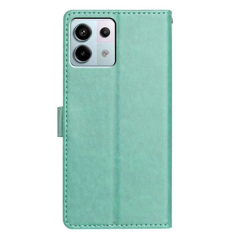 For Xiaomi Redmi Note 13 Pro 5G  /  Poco X6 5G Leather Phone Case Wallet Stand Cover with Handy Strap