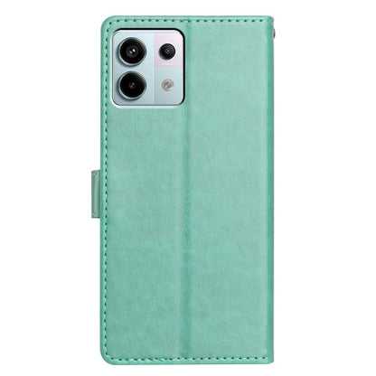 For Xiaomi Redmi Note 13 Pro 5G  /  Poco X6 5G Leather Phone Case Wallet Stand Cover with Handy Strap