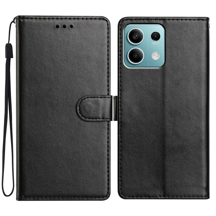 For Xiaomi Redmi Note 13 5G Leather Phone Case Wallet Stand Cover with Handy Strap
