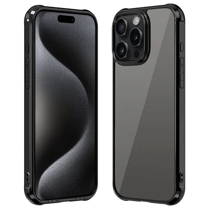 LEEU DESIGN For iPhone 16 Pro Max Case 6D Stereo Sound Hole Acrylic + TPU Phone Cover