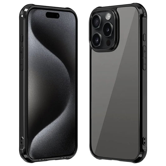 LEEU DESIGN For iPhone 16 Pro Max Case 6D Stereo Sound Hole Acrylic + TPU Phone Cover