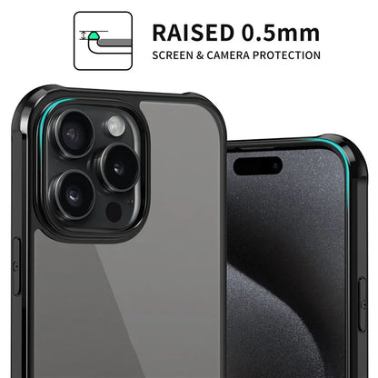 LEEU DESIGN For iPhone 16 Pro Max Case 6D Stereo Sound Hole Acrylic + TPU Phone Cover