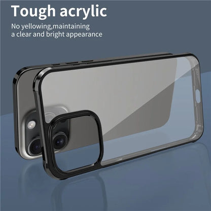 LEEU DESIGN For iPhone 16 Pro Max Case 6D Stereo Sound Hole Acrylic + TPU Phone Cover