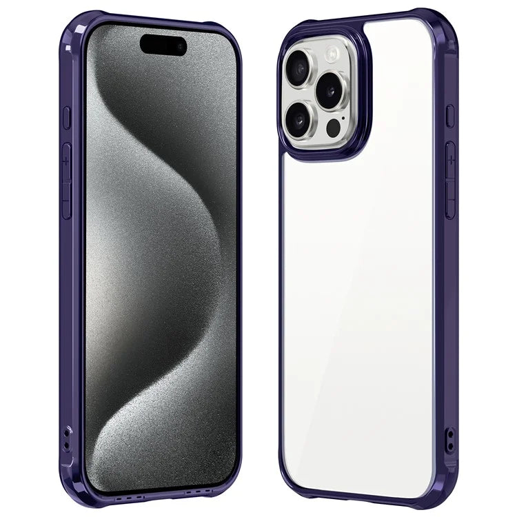 LEEU DESIGN For iPhone 16 Pro Max Case 6D Stereo Sound Hole Acrylic + TPU Phone Cover