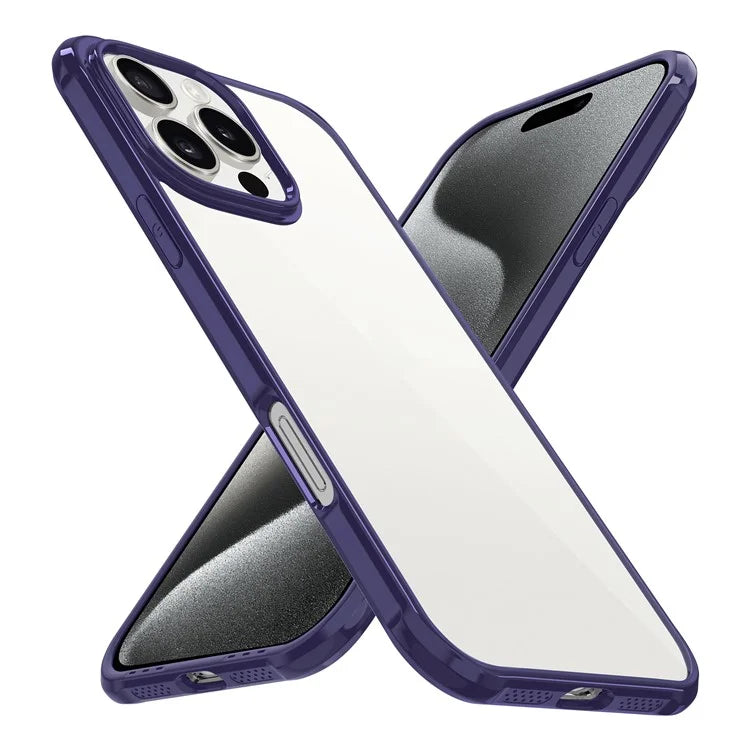 LEEU DESIGN For iPhone 16 Pro Max Case 6D Stereo Sound Hole Acrylic + TPU Phone Cover