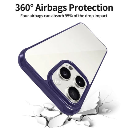 LEEU DESIGN For iPhone 16 Pro Max Case 6D Stereo Sound Hole Acrylic + TPU Phone Cover