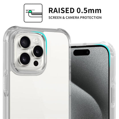 LEEU DESIGN For iPhone 16 Pro Max Case 6D Stereo Sound Hole Acrylic + TPU Phone Cover