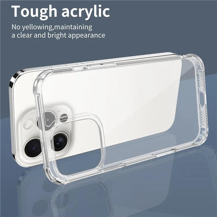 LEEU DESIGN For iPhone 16 Pro Max Case 6D Stereo Sound Hole Acrylic + TPU Phone Cover