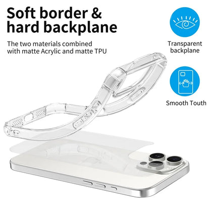 LEEU DESIGN For iPhone 16 Pro Max Case 6D Stereo Sound Hole Acrylic + TPU Phone Cover