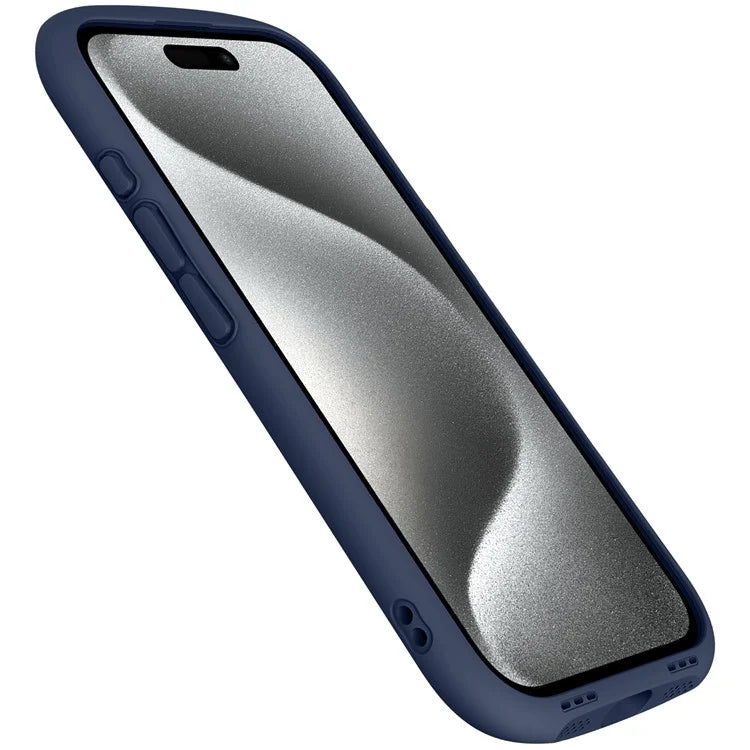 LEEU DESIGN For iPhone 16 Pro Max Case Stereo Sound Hole TPU+Tempered Glass Clear Phone Cover