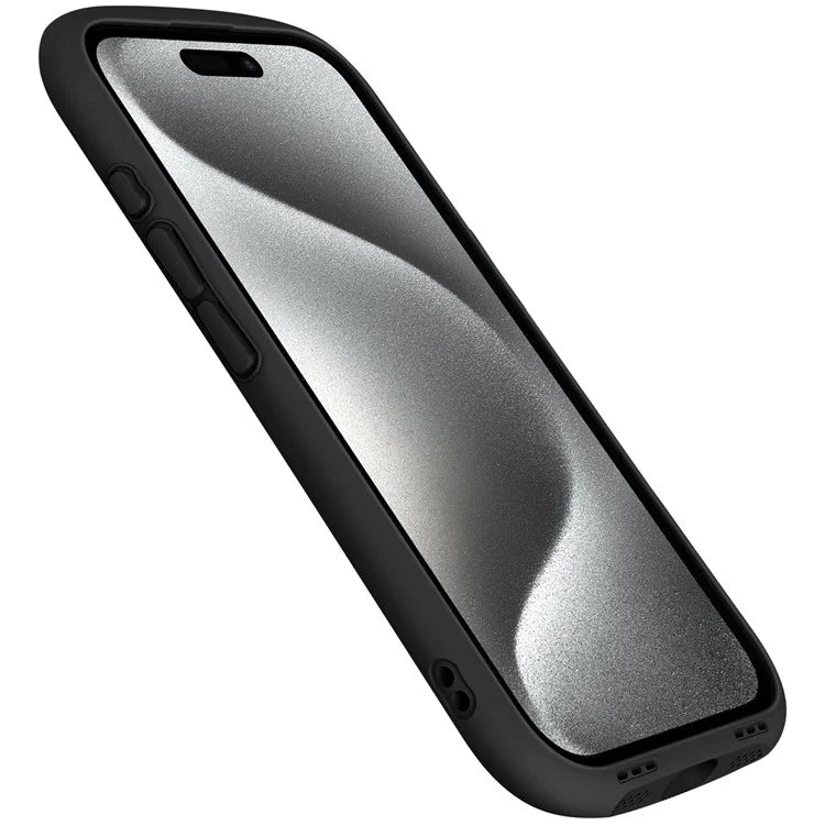 LEEU DESIGN For iPhone 16 Pro Max Case Stereo Sound Hole TPU+Tempered Glass Clear Phone Cover