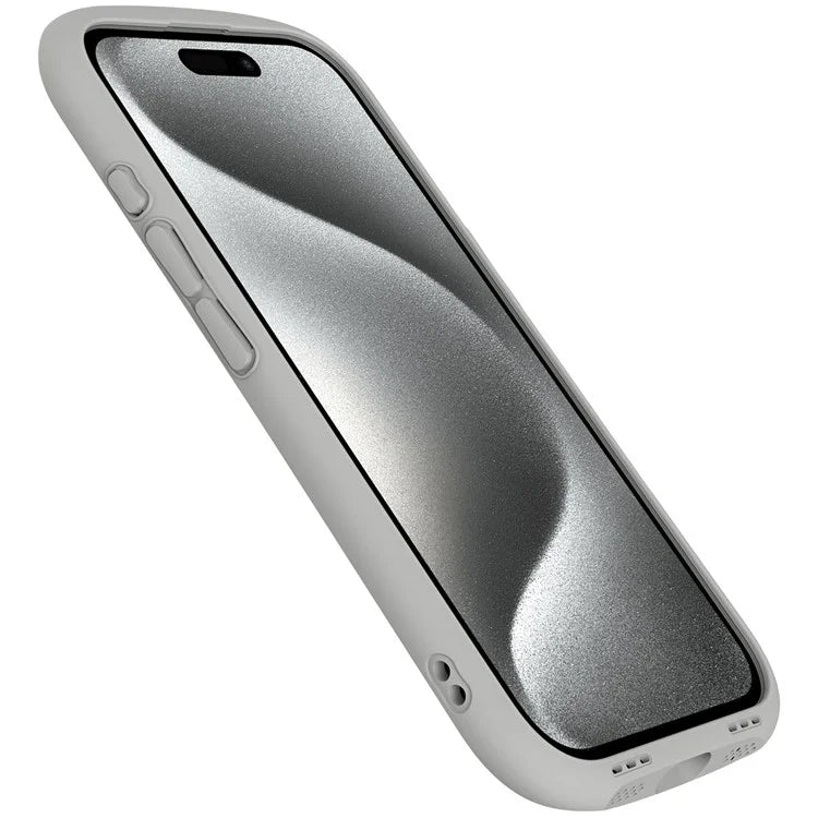 LEEU DESIGN For iPhone 16 Pro Max Case Stereo Sound Hole TPU+Tempered Glass Clear Phone Cover