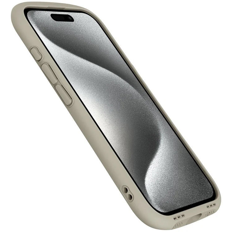 LEEU DESIGN For iPhone 16 Pro Max Case Stereo Sound Hole TPU+Tempered Glass Clear Phone Cover