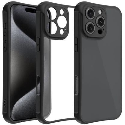LEEU DESIGN for iPhone 16 Pro Max Case 3D Stereo Sound Hole Acrylic+TPU Corners Cushioning Phone Cover