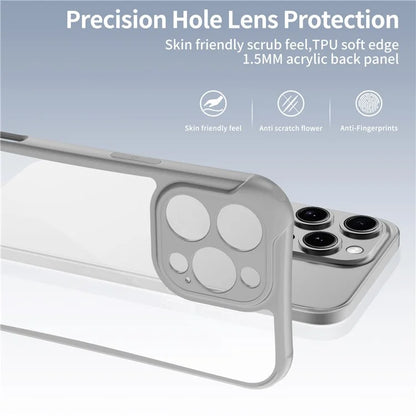 LEEU DESIGN for iPhone 16 Pro Max Case 3D Stereo Sound Hole Acrylic+TPU Corners Cushioning Phone Cover