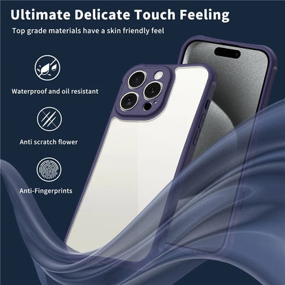 LEEU DESIGN for iPhone 16 Pro Max Case 3D Stereo Sound Hole Acrylic+TPU Corners Cushioning Phone Cover