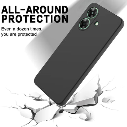 For Realme Note 60 Case Liquid Silicone Anti-Scratch Phone Cover with Hand Strap