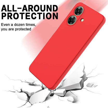 For Realme Note 60 Case Liquid Silicone Anti-Scratch Phone Cover with Hand Strap