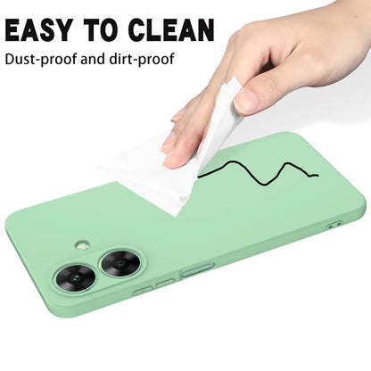 For Realme Note 60 Case Liquid Silicone Anti-Scratch Phone Cover with Hand Strap